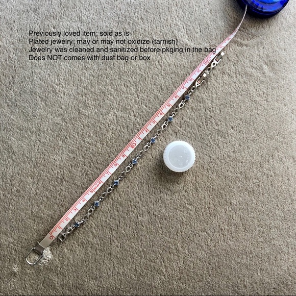 ✨2/$7✨ Bracelet: Bracelet with Light Blue Stones, 21.5 cm 🛍 Bundle Me! - Picture 4 of 10